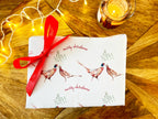 Christmas Wrapping Paper, Pheasants, Holiday Gift Wrap by Sarah Epsom