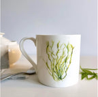 Seaweed Mug, Lettuce of the Sea, Seaweed design, Fine Bone China Mug, Coastal Homeware, Coastal Kitchenware, Coastal mug