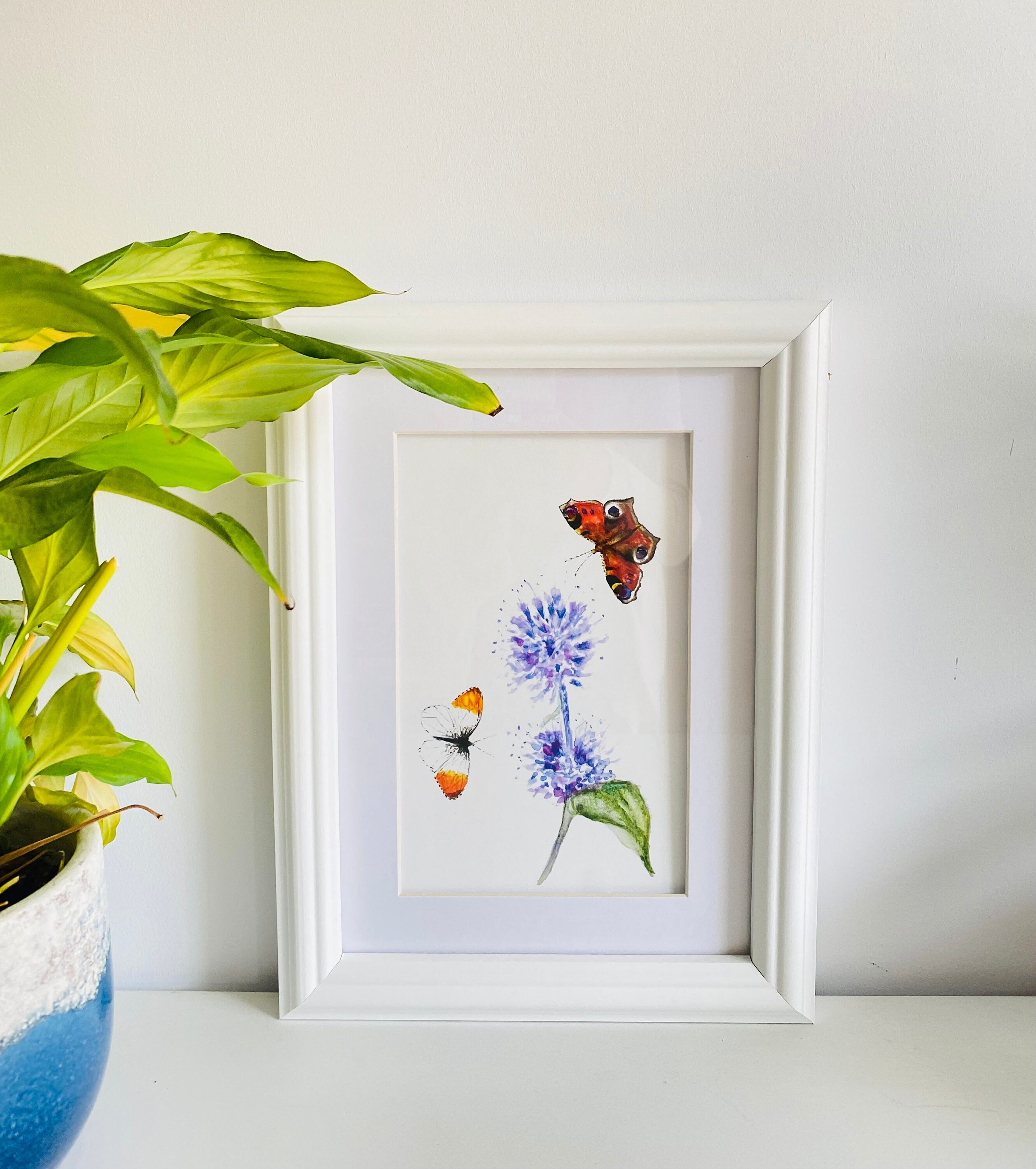 Butterflies 'Watermint Waltz' -A4 Giclée Print