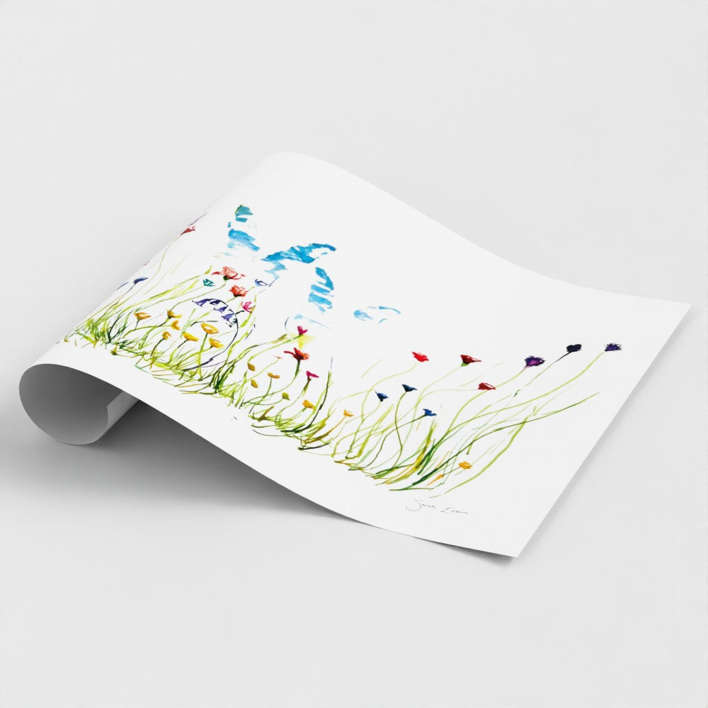 Bunnies Print | A3 Giclée on Hahnemühle German Etching Paper by Sarah Epsom